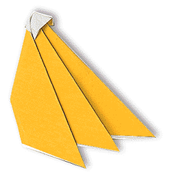 Оригами из бумаги Банан