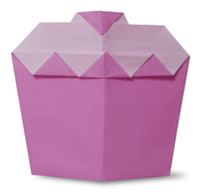 Оригами из бумаги Кекс