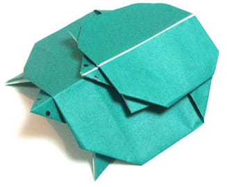 Оригами из бумаги мама Черепаха и малыш Черепашонок
