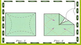 Схема изготовления цветка оригами Примула