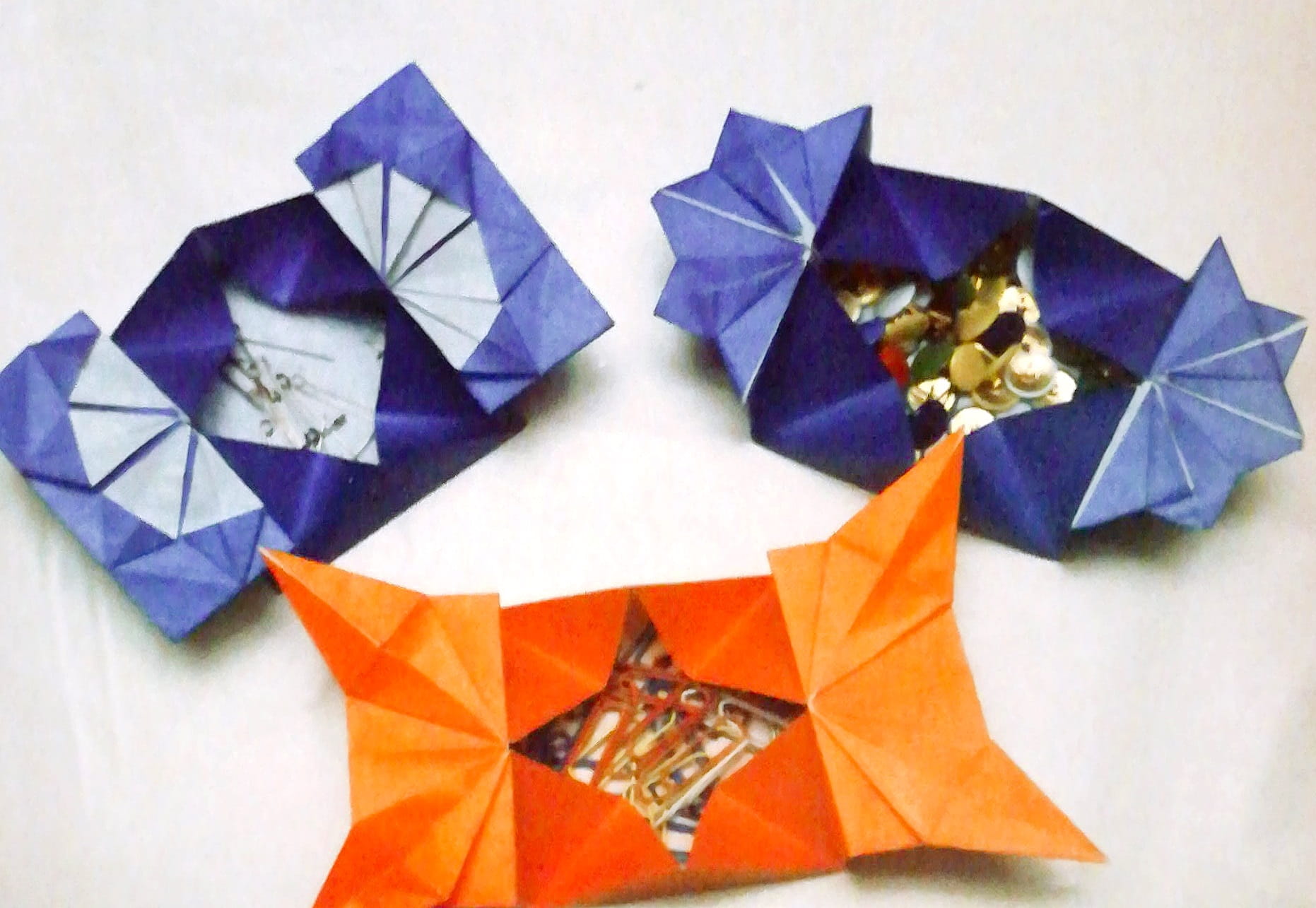 Схема оригами из бумаги Санбо