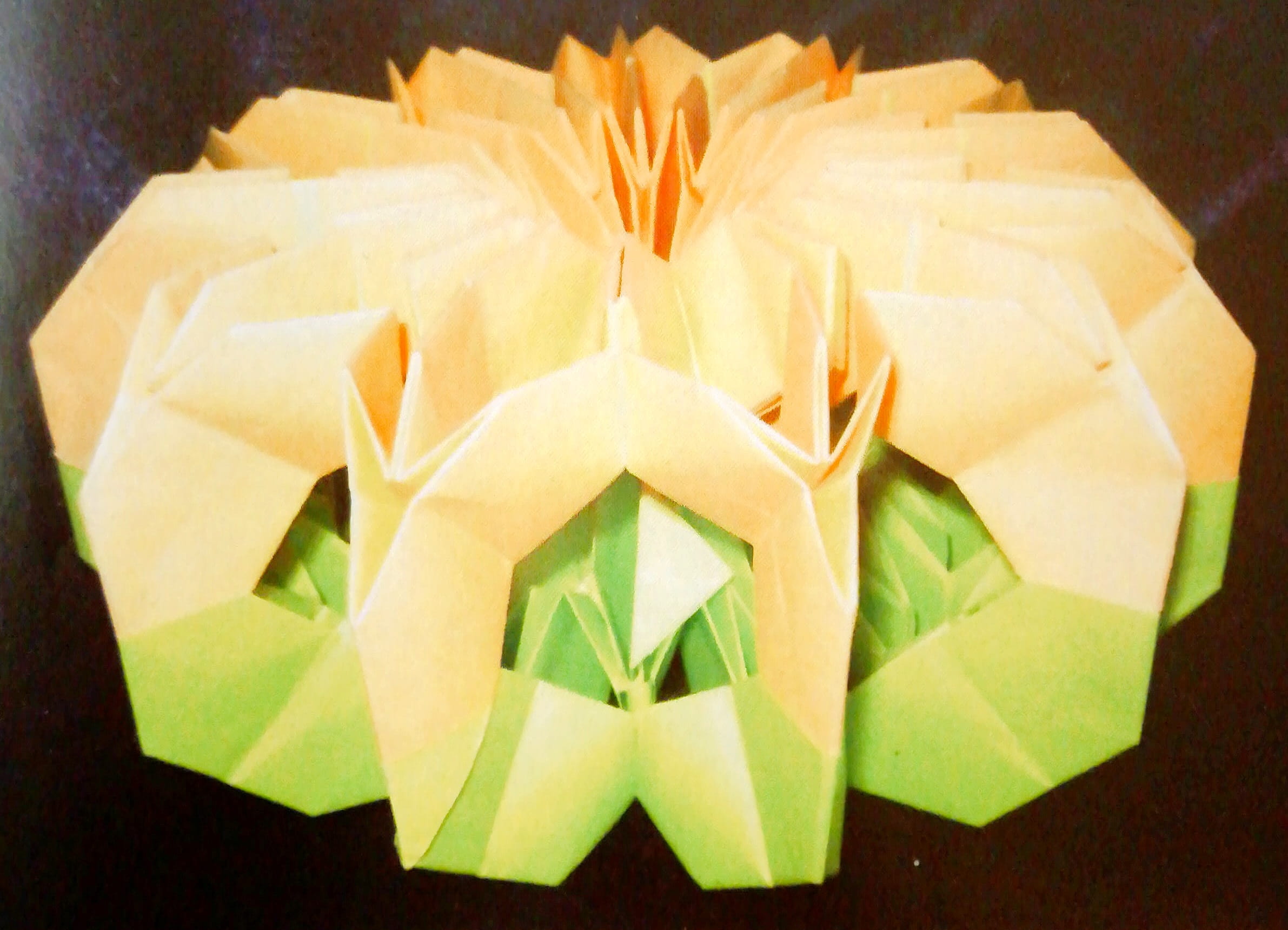Схема оригами из бумаги Цветок