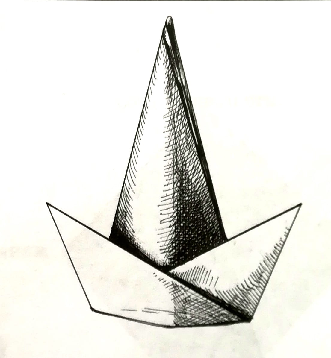 Схема оригами Шапка