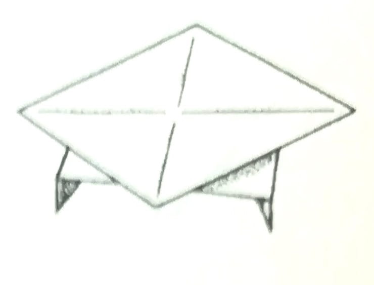 Схема оригами из бумаги Стол