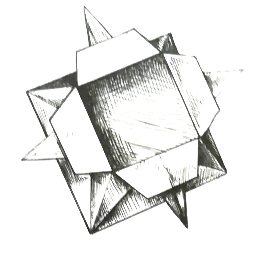 Схема оригами из бумаги коробочка