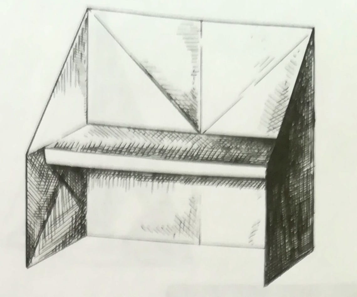 Схема оригами Пианино