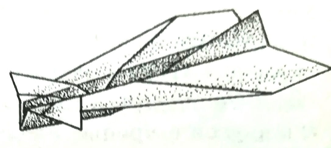 Схема оригами из бумаги Самолет