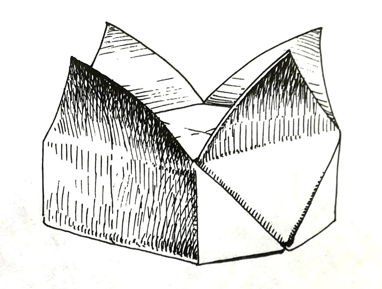 Схема оригами Корона