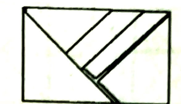 Схема оригами из бумаги Конверт