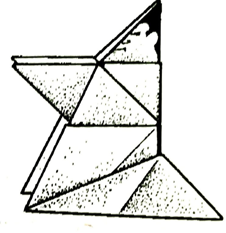 Схема оригами из бумаги борец Сумо