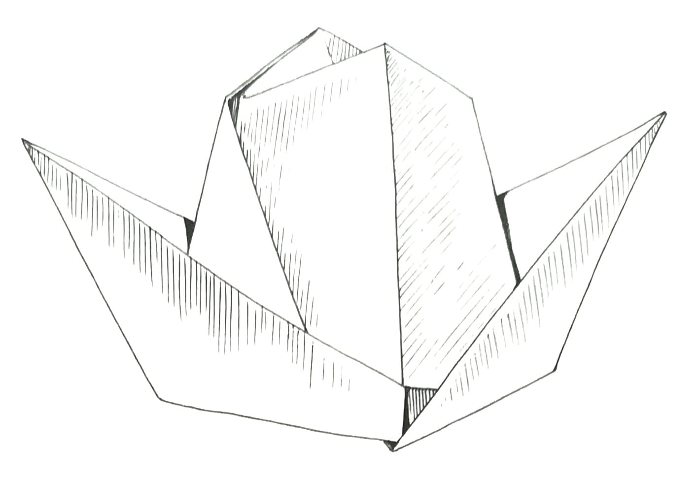 Схема оригами из Шапка