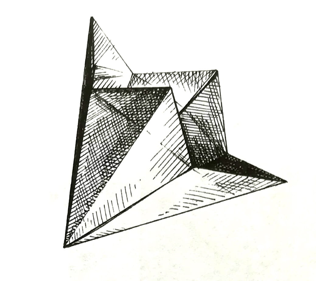 Схема оригами из бумаги Колокольчик