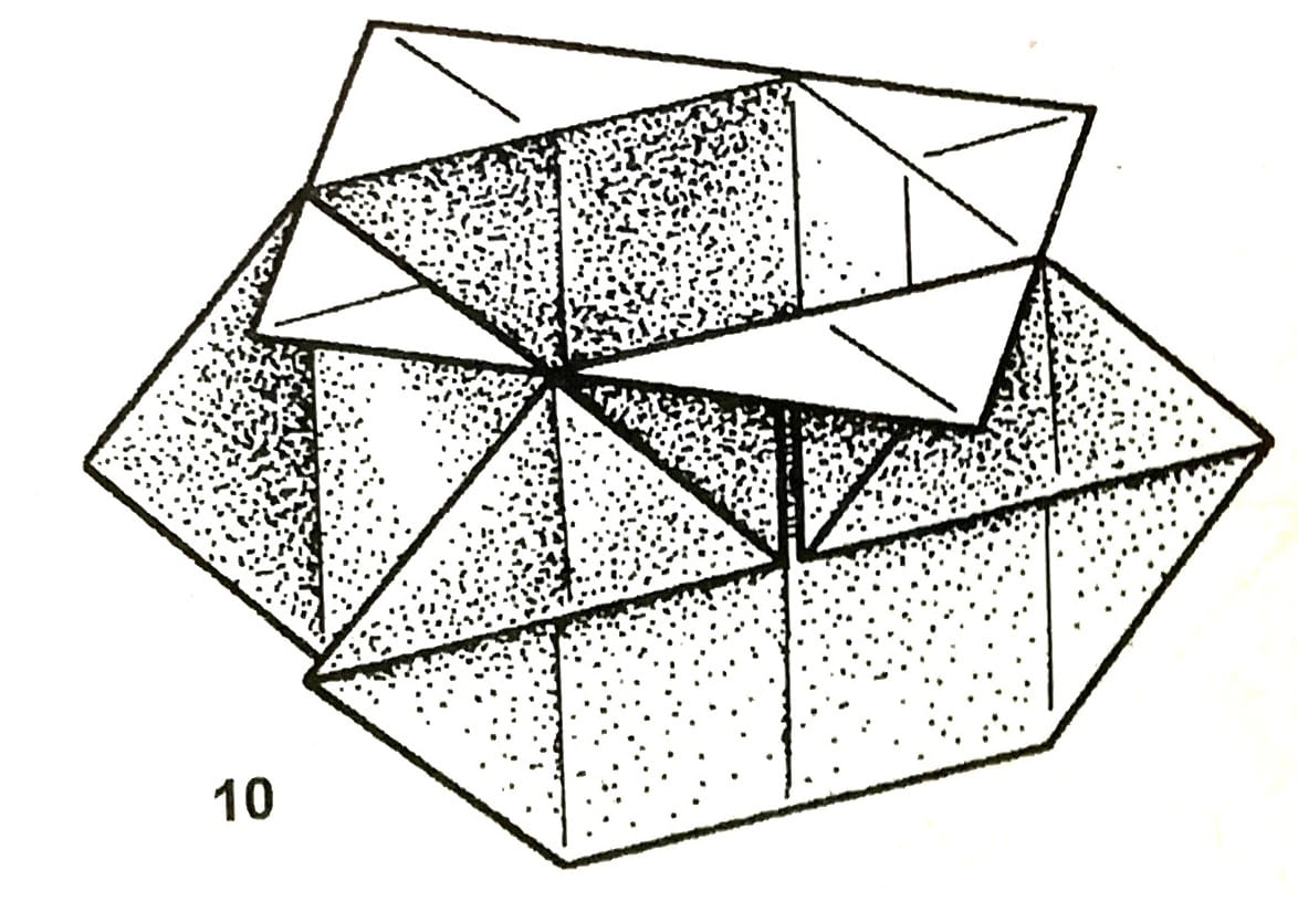 Схема оригами из бумаги Коробочка