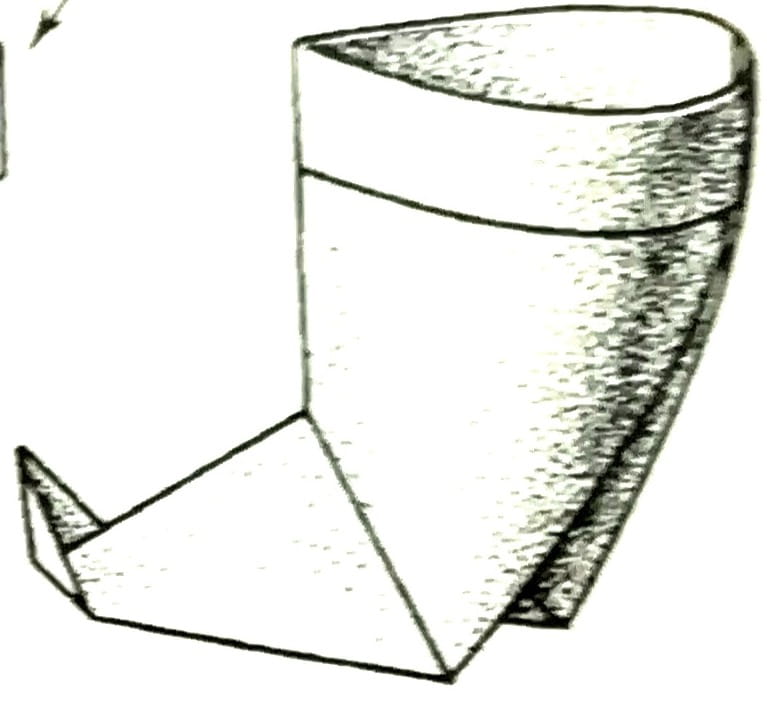Схема оригами из бумаги Сапог