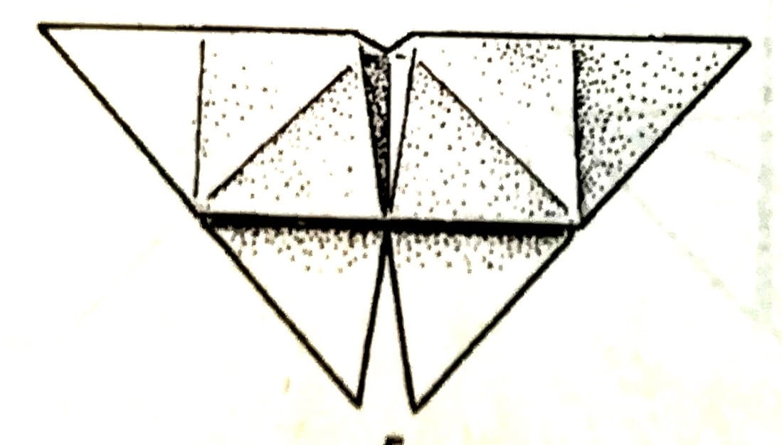 Схема оригами из бумаги Бабочка
