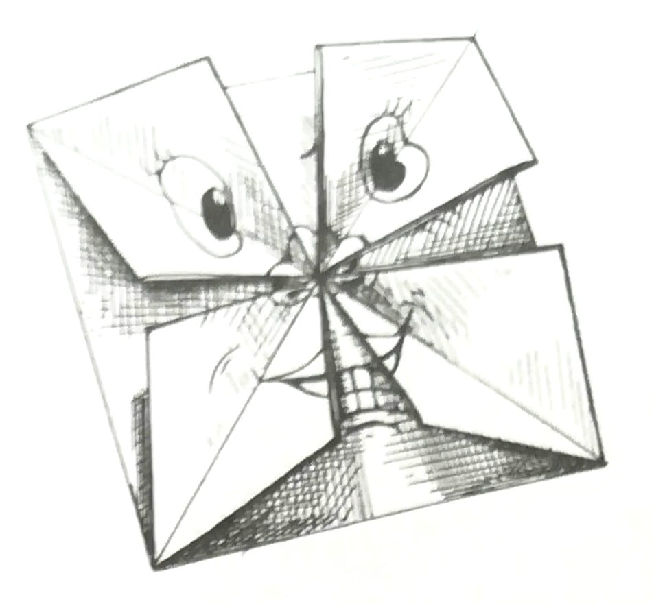 Схема оригами из бумаги многоликая маска