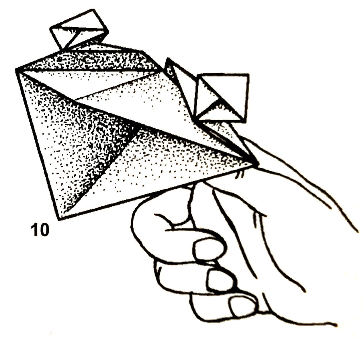 Схема оригами из бумаги Лягушка