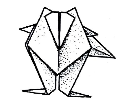 Схема оригами из бумаги Лиса