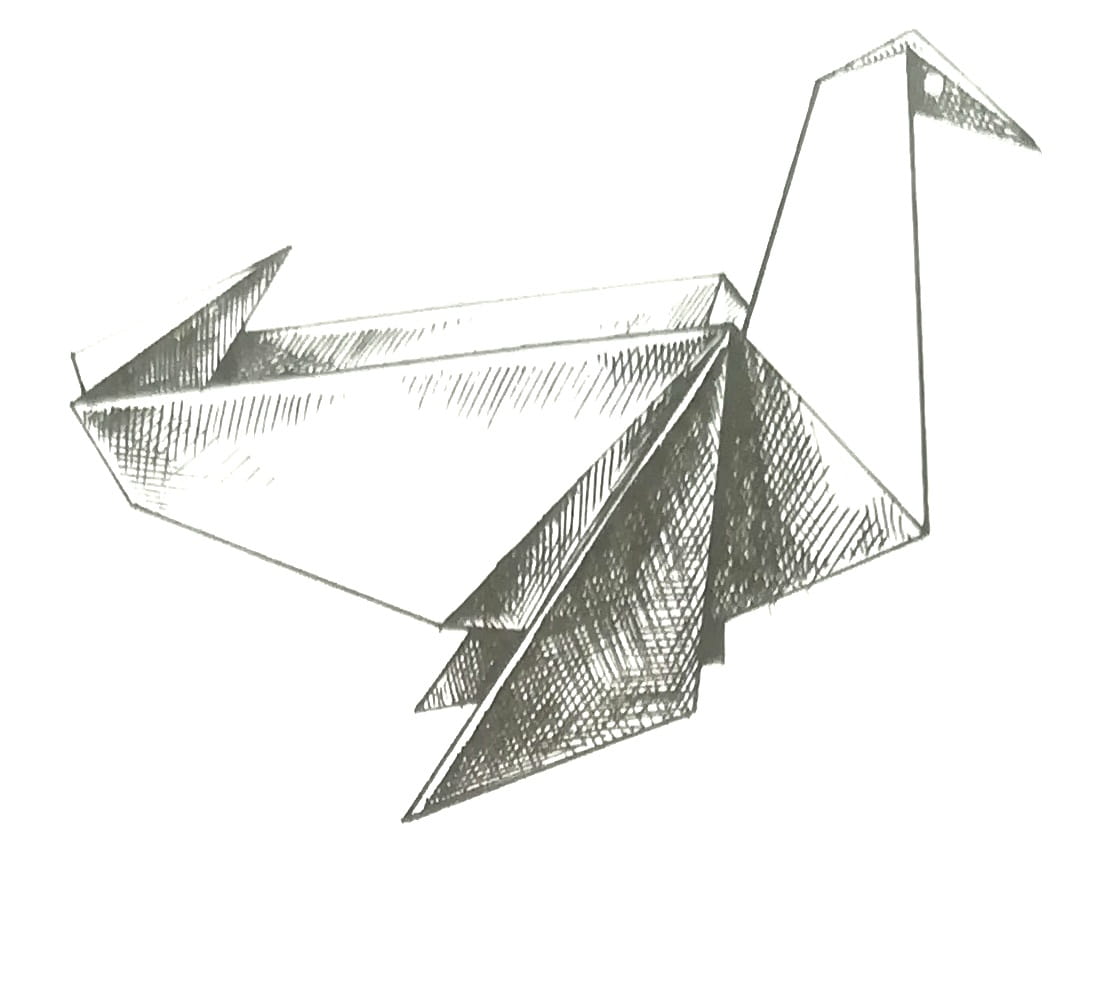 Схема оригами из бумаги Морской котик