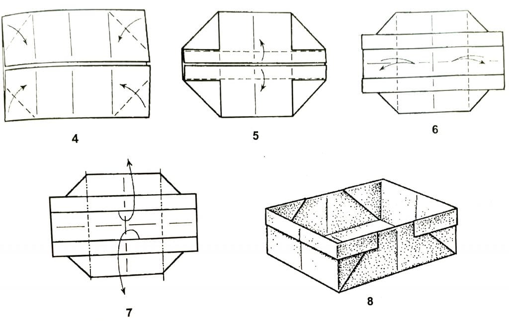 Коробка из листа а3. Как сделать коробочку из листа а4 без клея. Как сделать коробочку из бумаги без клея. Как сделать оригами коробку без клея. Оригами коробочка схема.