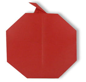 Оригами из бумаги Гранат