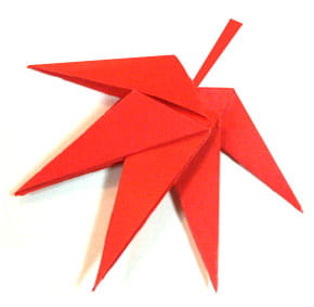 Оригами из бумаги Лист Клена