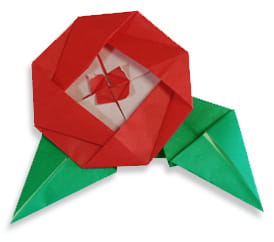 Оригами из бумаги Цветок Петуния