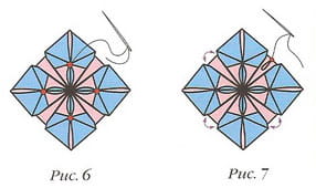 Схема изготовления цветка из оригами Целозия 