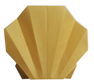 Оригами из бумаги Ракушка