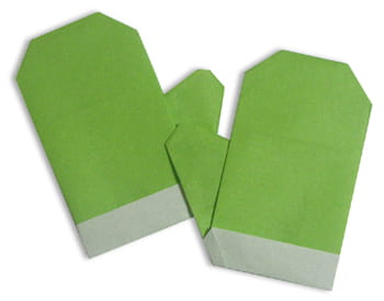 Оригами из бумаги Варежка или рукавичка
