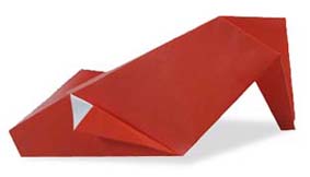 Оригами из бумаги Туфли