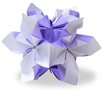 Схема оригами из бумаги Кусудама
