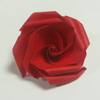 Оригами из бумаги бутон Розы