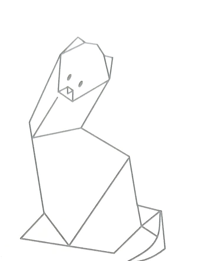 Схема оригами из бумаги Норка