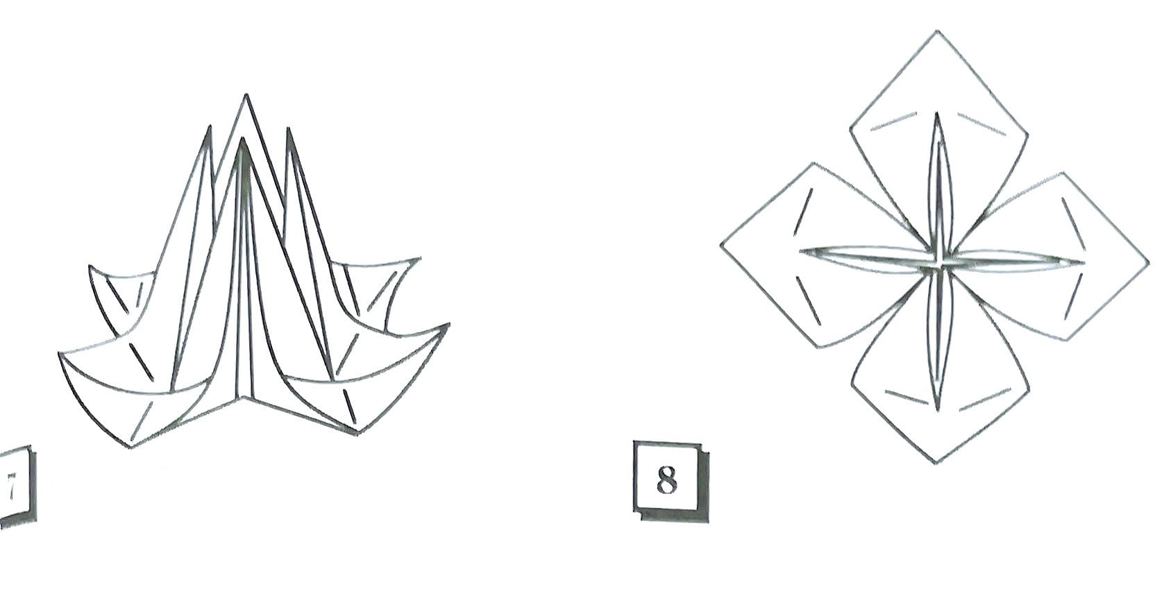 Оригами из бумаги Цветок, схема