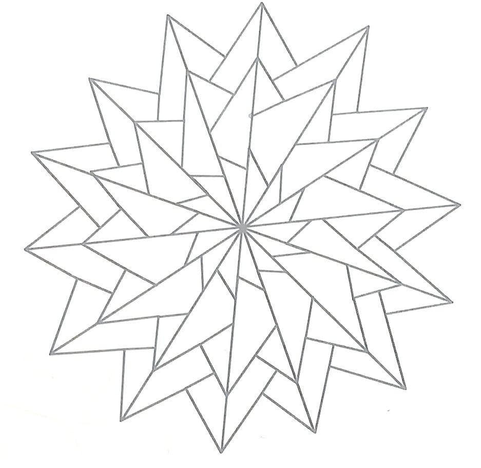 Схема оригами из бумаги Звезда
