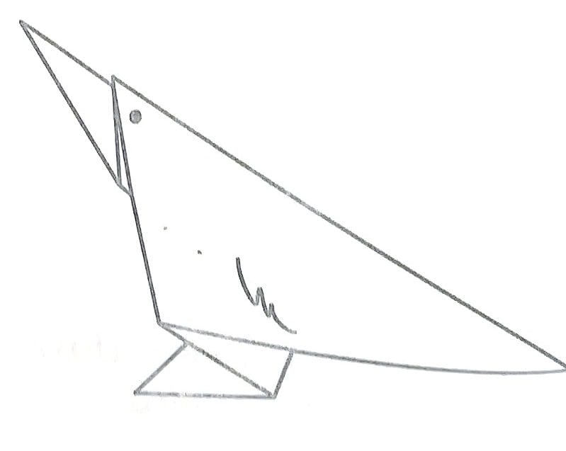 Схема оригами из бумаги Ворона