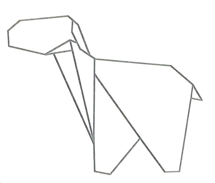 Схема оригами из бумаги Овечка