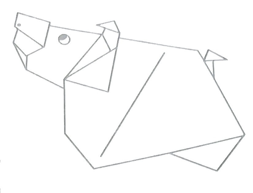 Схема оригами из бумаги Бычок