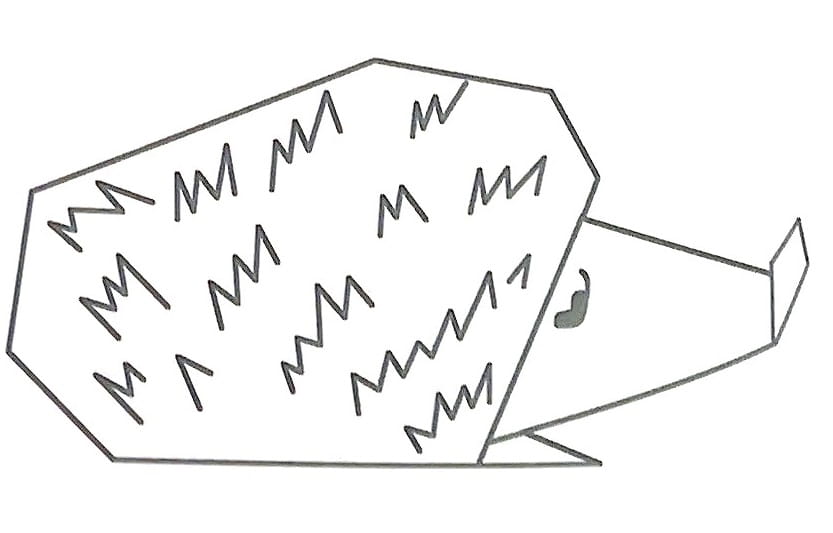Схема оригами из бумаги Ежик