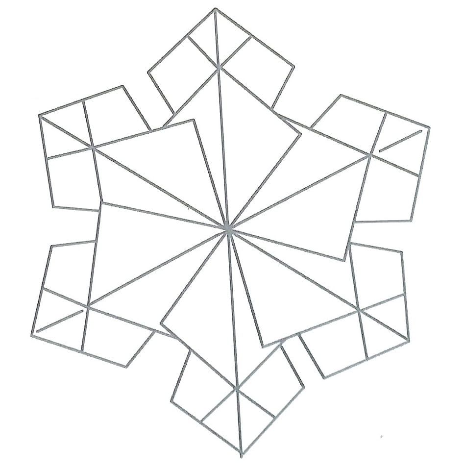 Схема оригами из бумаги Снежинка